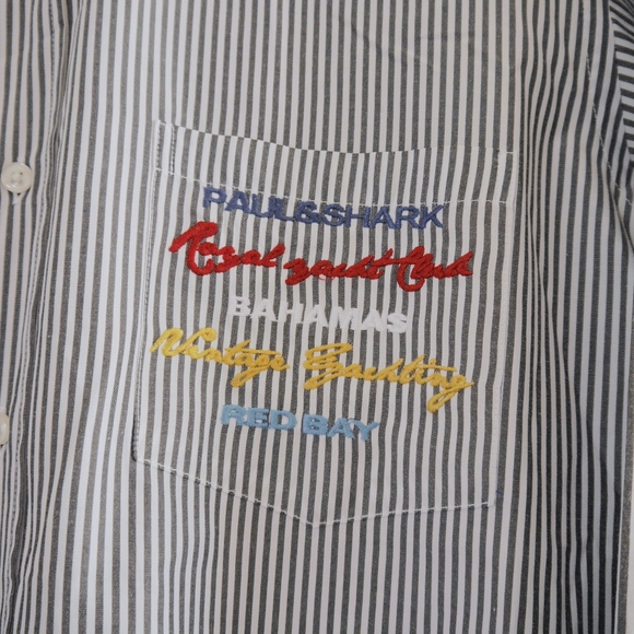 Paul & Shark Kidawa Yachting Button Up Shirt - Size Medium - Picture 5 of 7